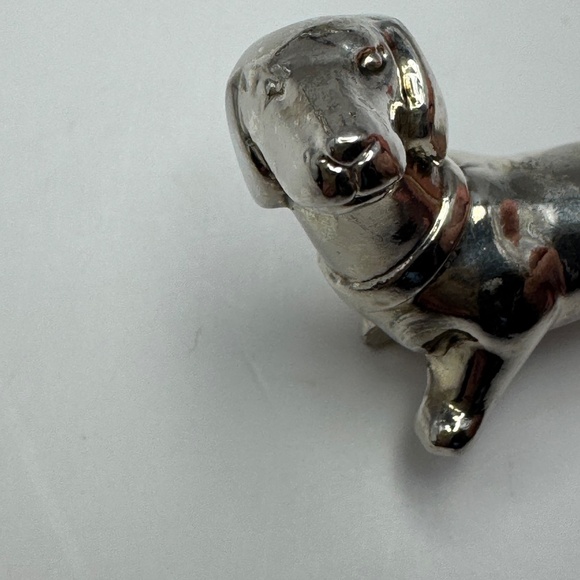 Silver Plated Dachshund Knife Rests. Set of Six Art Deco Table Decorations. - Picture 8 of 15